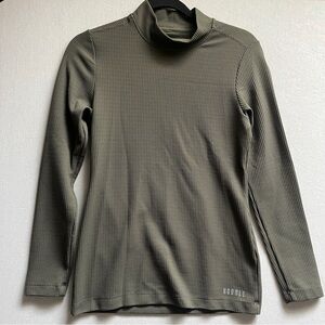 NOBULL Long Sleeve Mock Neck Waffle Knit Activewear Top Size S